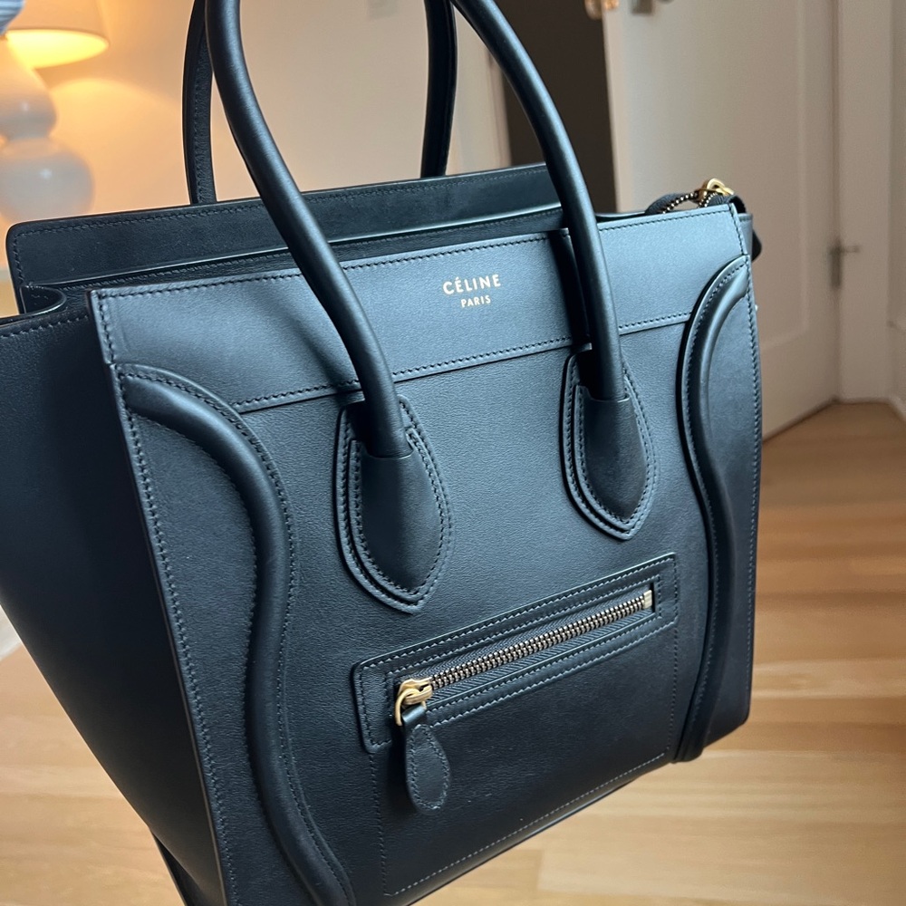 Celine micro Luggage tote black - Picture 10 of 15
